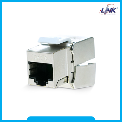 US-1014 : Shield CAT 6 RJ45 Modular JACKตัวเมียรุ่นชิลด์