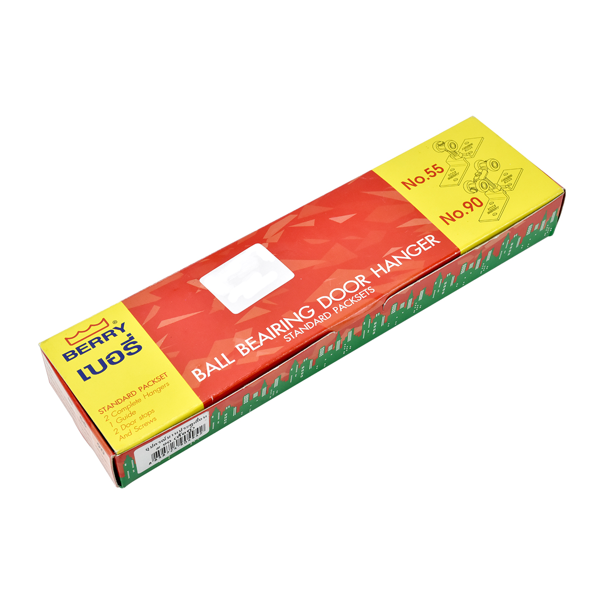 BERRY อุปกรณ์บานประตูเลื่อน เบอรี่ #90 (ล้อลูกปืนคู่)