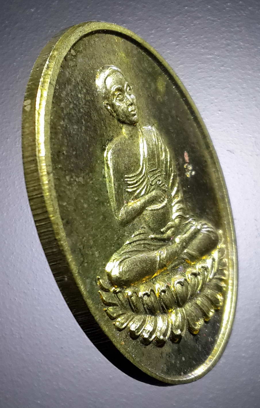 รหัสสินค้า พระมีกล่อง 269 เหรียญทองฝาบาตรพระอุปคุต รุ่นมหารวย หลวงพ่อรักษ์ อนาลโย วัดสุทธาวาสวิปัสสนา อำเภอลาดบัวหลวง จังหวัดพระนครศรีอยุธยา