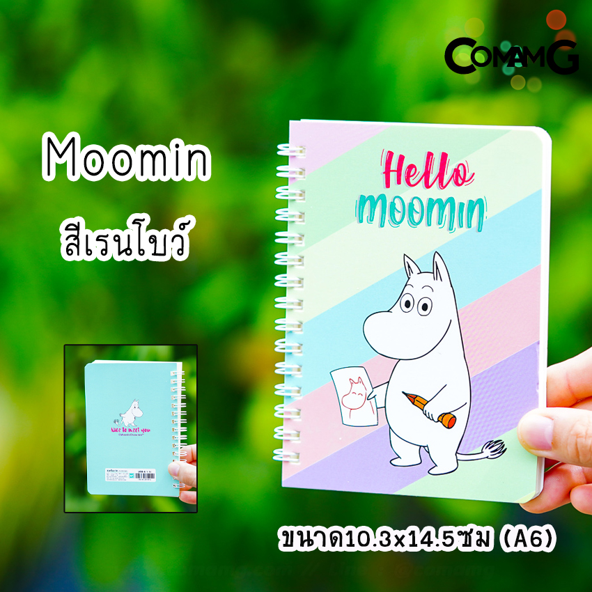 สมุดโน๊ต ขนาดA6 (10.3x14.5CM) สมุดริมลวด บันทึก ลายการ์ตูนลิขสิทธิ์แท้ พร้อมส่ง