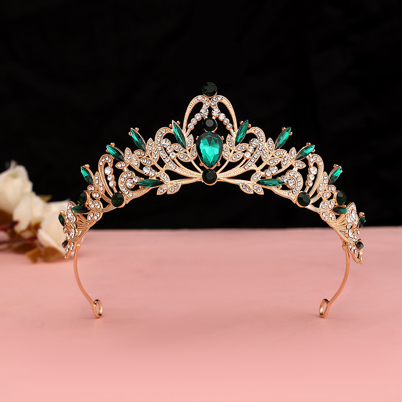 As2328- พร้อมส่งจากไทย มงกุฎเพชรประดับมุก แวววาว สวยสุดหรูดูแพงเหมือนแบบ เด็กโต-ผู้ใหญ่ ดัดปรับขนาดได้เล็กน้อย