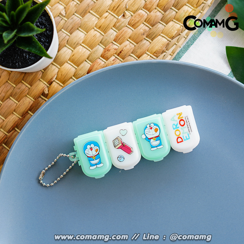 กล่องใส่ยา ต่อได้ แบบ4ช่อง ลายการ์ตูน ลิขสิทธิ์แท้