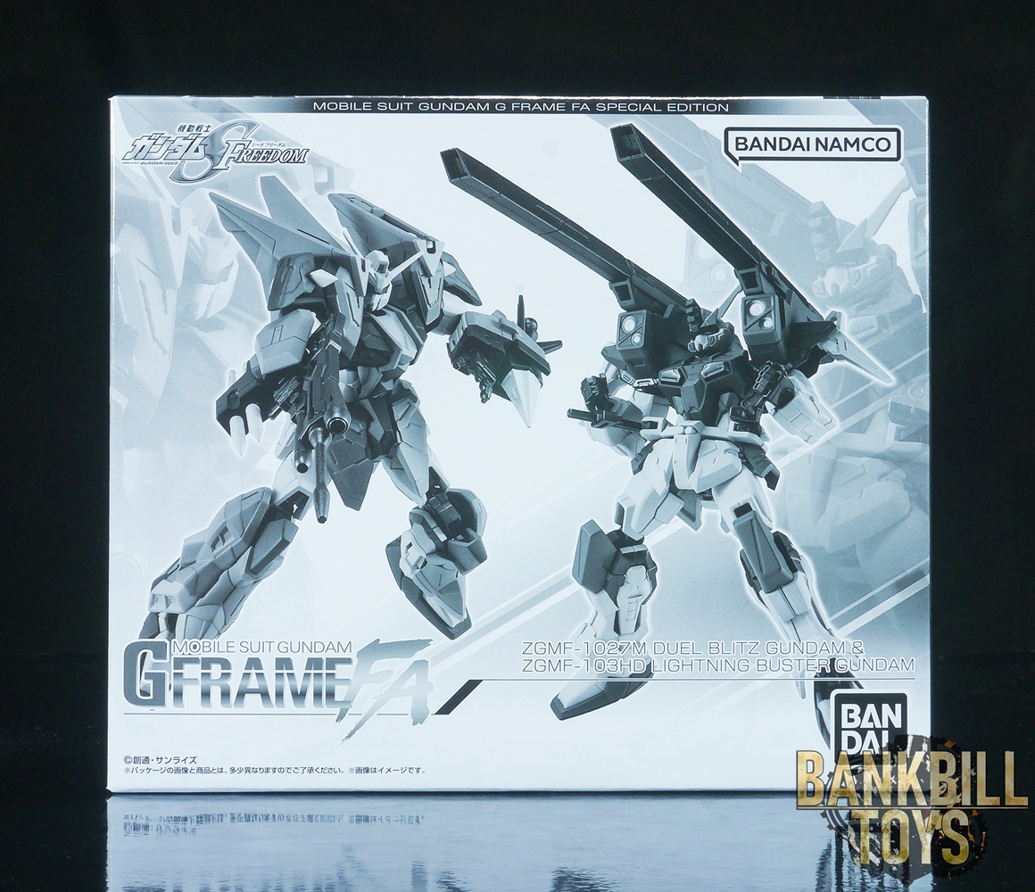 กันดั้ม Bandai Premium Bandai Candy Toy Online Shop Limited Mobile Suit Gundam G Frame FA Special Edition ZGMF-1027M Duel Blitz Gundam & ZGMF-103HD Lightning Buster Gundam