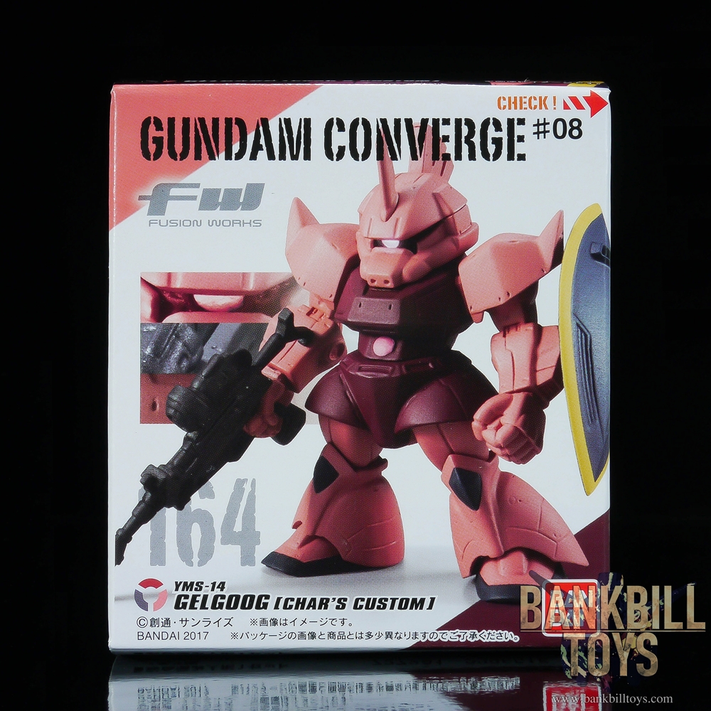 กันดั้ม Bandai Candy Toy FW Gundam Converge #08 No.164 YMS-14A Gelgoog [Char Aznable's Custom]