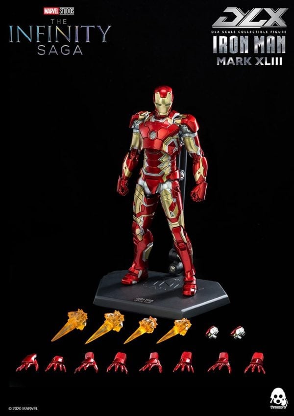 เปิดรับPreorder มัดจำ 700 บาท threeZero X MARVEL 1/12 DLX: Ironman mark 43 โมสำเร็จ