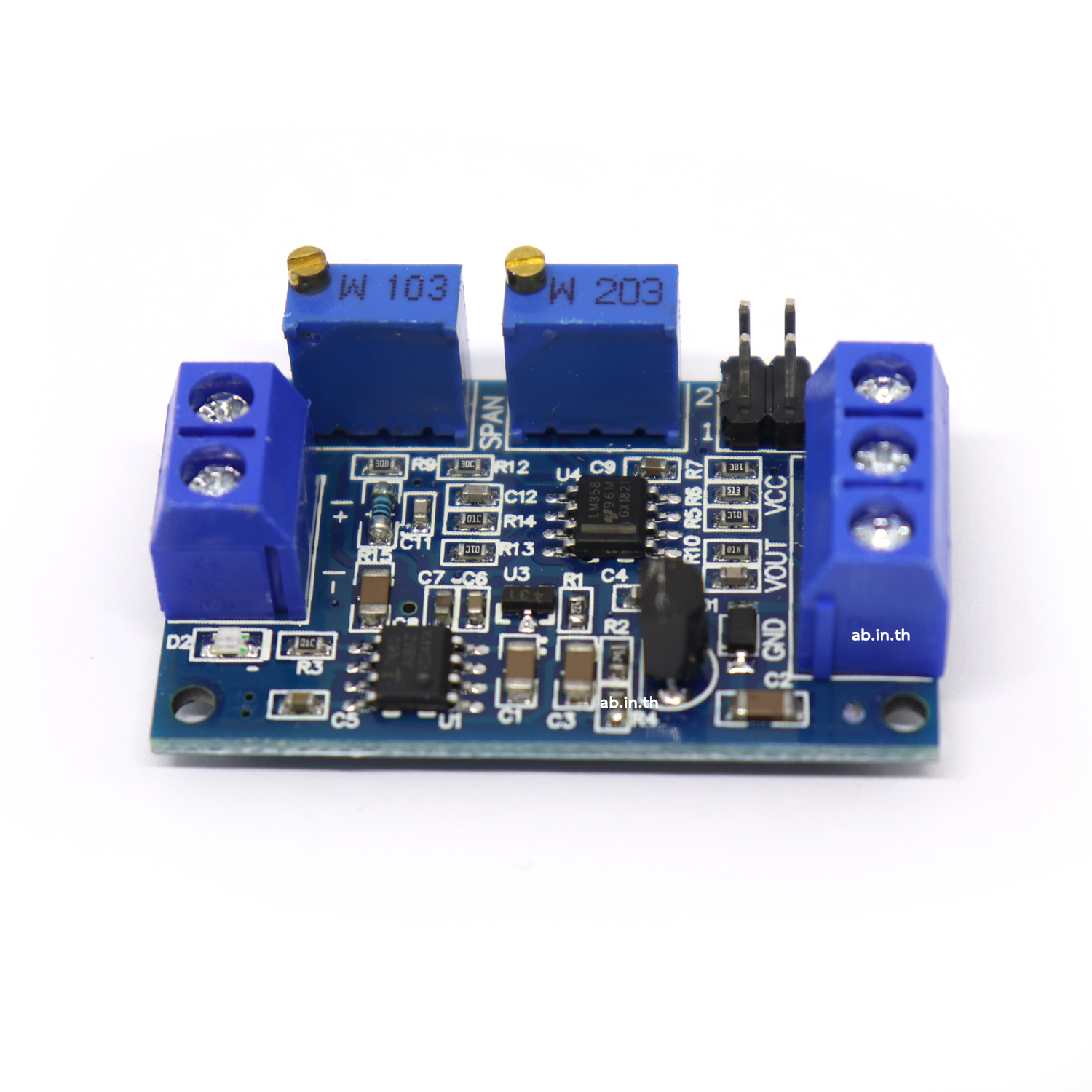 Module แปลงกระแสเป็นแรงดัน (Volt) 0-20mA หรือ 4-20mA เป็น 0-3.3V 5V 10V For Arduino Current to voltage module voltage transmitter signal conversion
