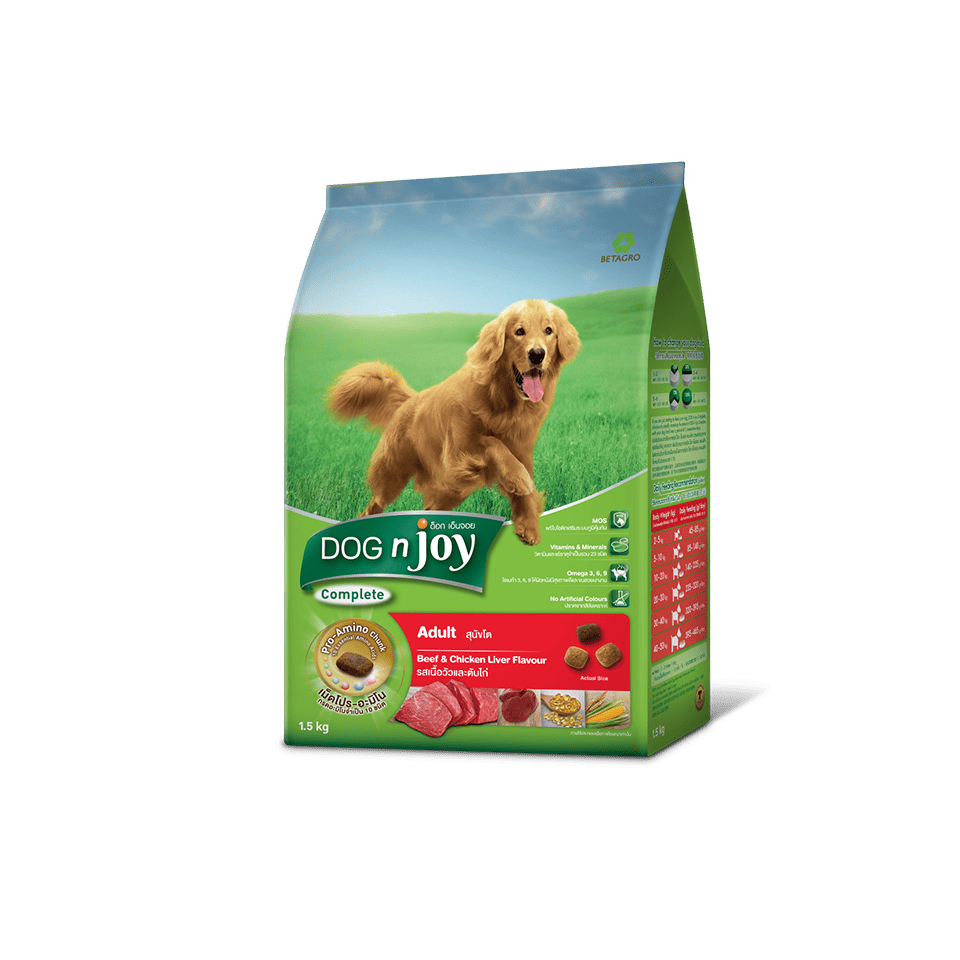 DogNJoy ด็อกเอ็นจอย อาหารสุนัข3KG – สำหรับสุนัขทุกสายพันธุ์ ราคาดี คุณภาพครบ