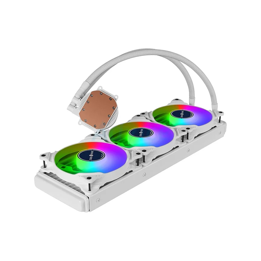 Tsunami ชุดน้ำปิด 3ตอนสีขาว 360MM CM-360 Coolman Water ARGB White สินค้าใหม่