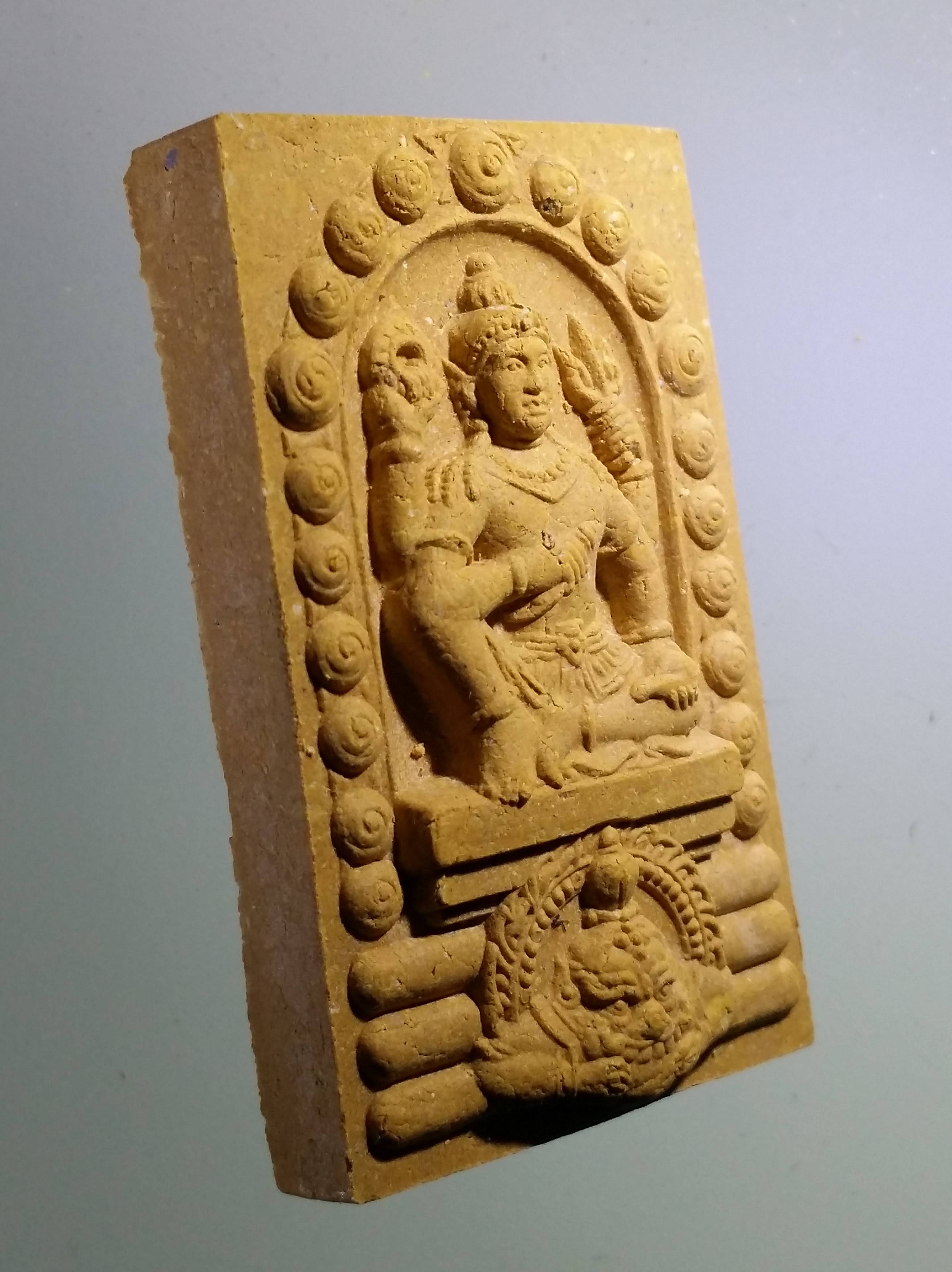 รหัสสินค้า จตุคามรามเทพ 484 พระเทวราชโพธิสัตว์จตุคามรามเทพ หลังพระแม่ธรณีบีบมวยผม รุ่น สิริมงคล ปี 49