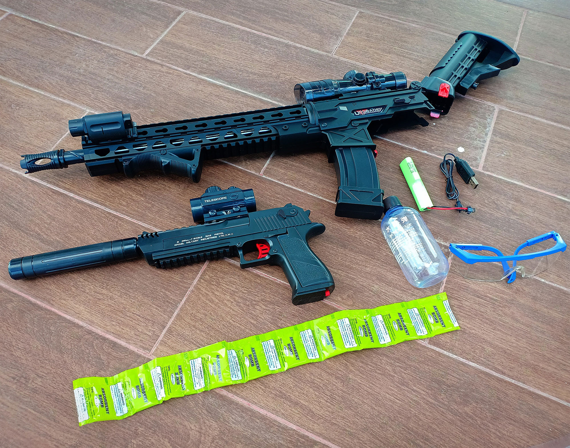 ปืนของเล่น ปืนอัดลมยิงกระสุนเจลระบบไฟฟ้า ปืนกระสุนเจล 2 IN 1 EVOLUTION