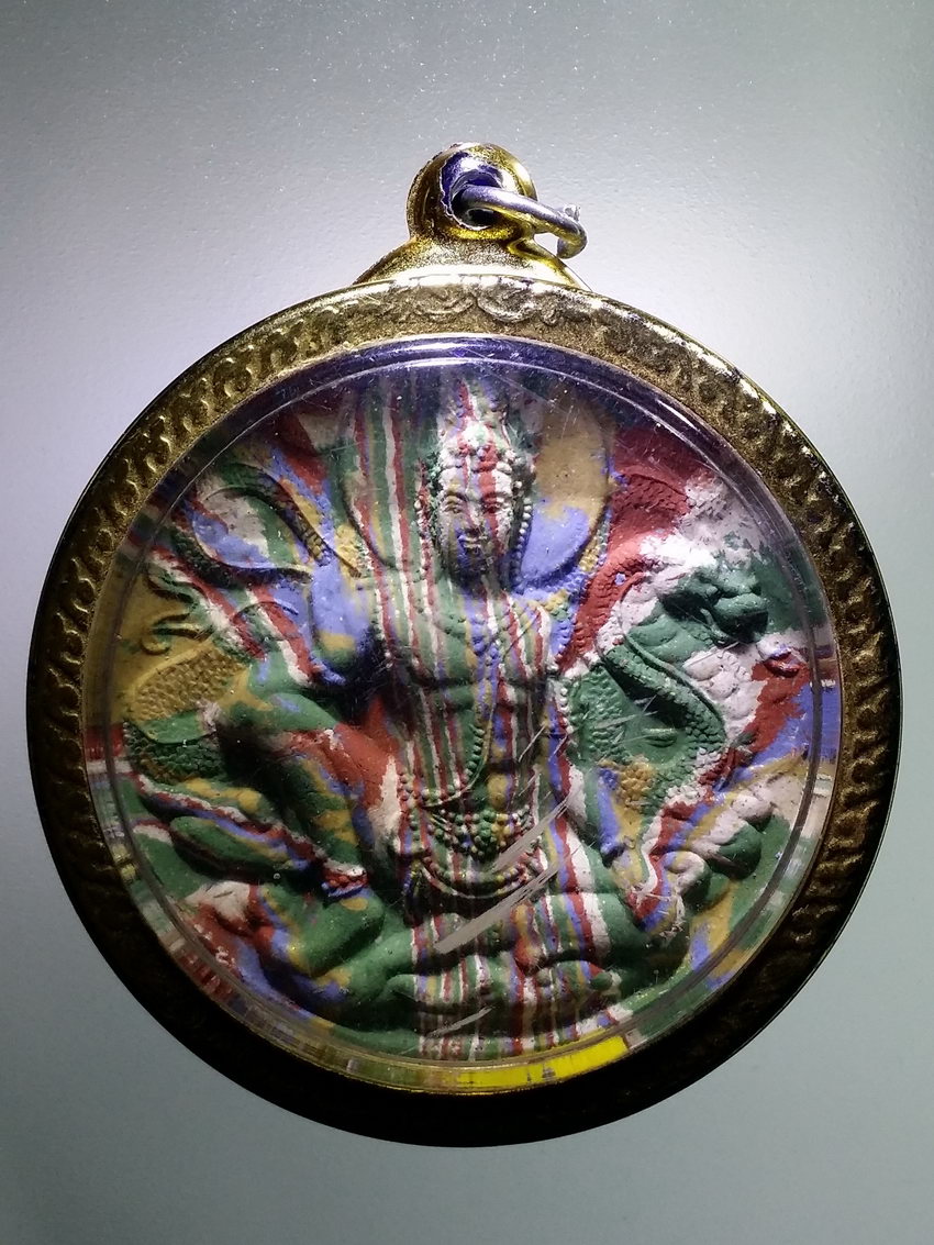 Antig LSD 111 พระเทวราชโพธิสัตว์จตุคามรามเทพ พระพิฆเณศวร เนื้อผงสายรุ้ง ไม่ทราบรุ่น พระรายการนี้ให้เช่าบูชาแล้ว