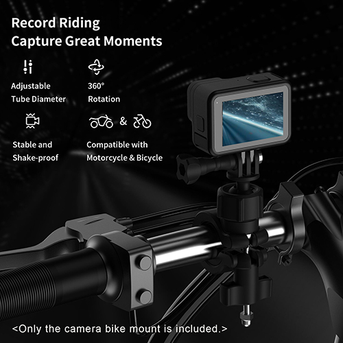 Telesin 360 Degree Rotation Handlebar Mount Bike Bicycle Motorcycle Bracket มอเตอร์ไซต์ จักรยาน GoPro l Action Camera