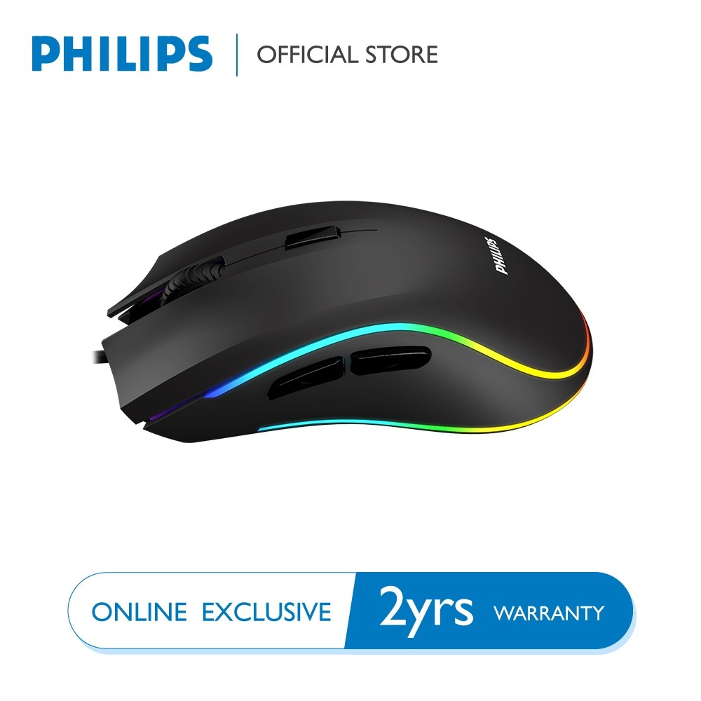 เมาส์เกมมิ่ง Philips SPK9403B 7D RGB ปรับDPIได้