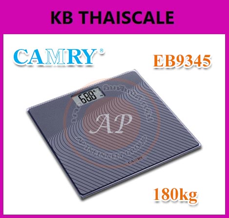 ตาชั่งน้ำหนักคน180kg เครื่องชั่งบุคคลดิจิตอล180กิโลกรัม เครื่องชั่งน้ำหนักคนดิจิตอล180กิโล เครื่องชั่งน้ำหนักระบบดิจิตอล180kg เครื่องชั่งน้ำหนักคน180kg ค่าละเอียด100g พร้อมโปรแกรมชั่งน้ำหนักเด็กอ่อน อ่านค่าละเอียด0.05kg CAMRY รุ่น EB9345