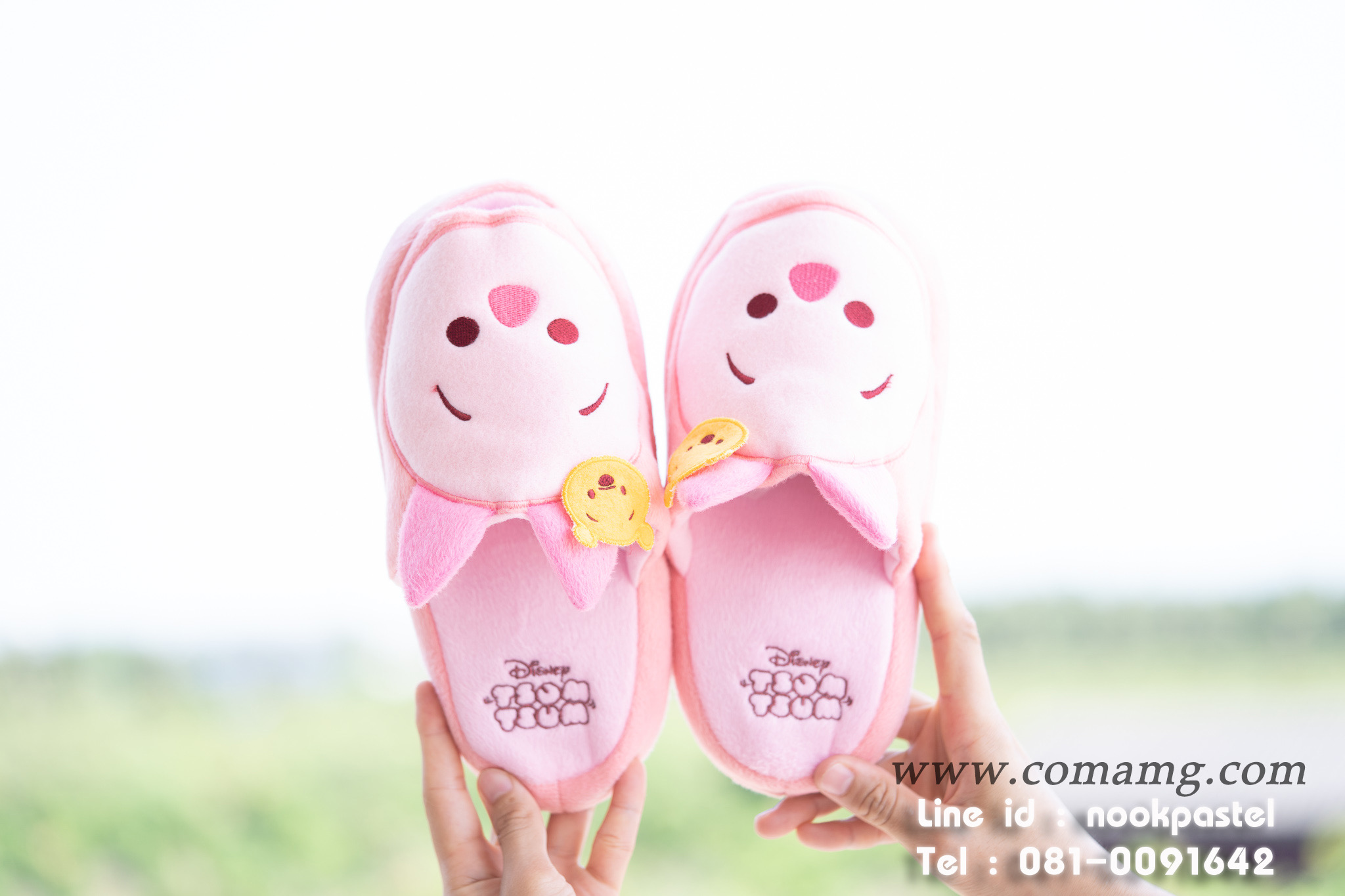 รองเท้าใส่ในบ้านดิสนี่ย์ (Disney tsum tsum) รุ่นพื้นหนา ลิขสิทธิ์แท้