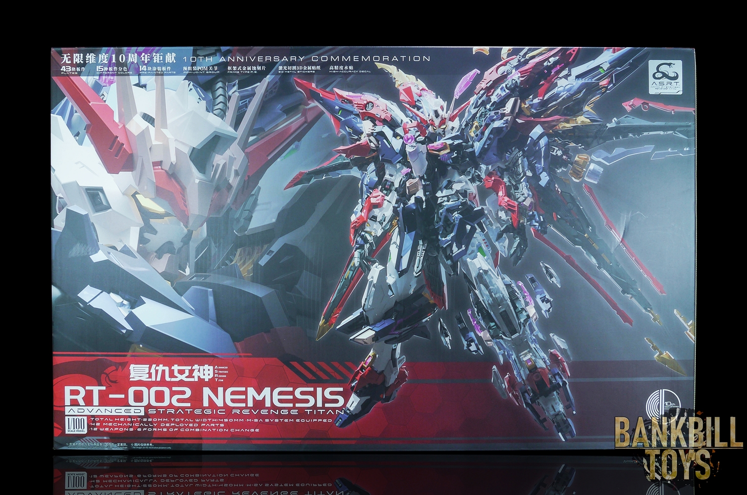 Original Infinite Dimension 1/100 RT-002 Nemesis Advanced Strategic Revenge Titan
