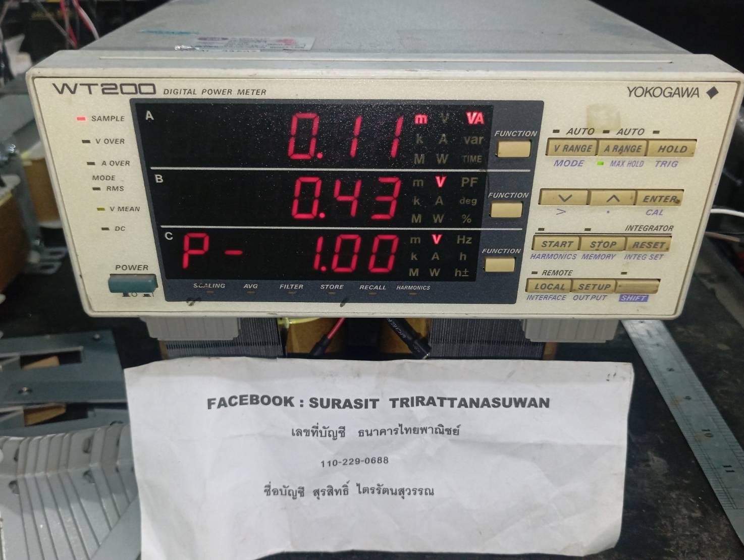 Yokogawa Digital power meter wt200