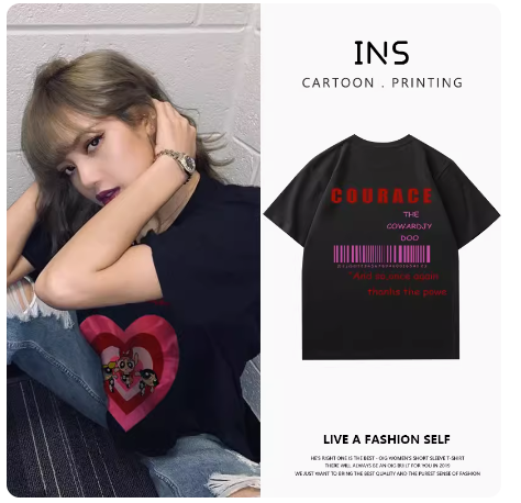 เสื้อยืด COURACE แบบลิซ่า