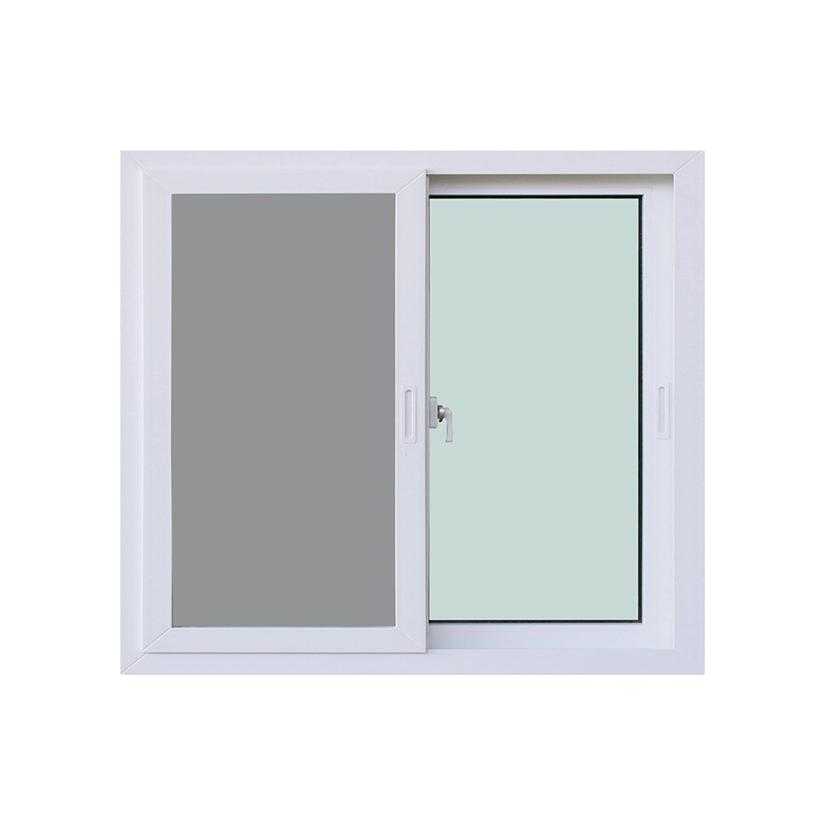 WindowAsia หน้าต่างอลูมิเนียม ECO บานเลื่อน สีขาว (ไม่มุ้ง) ขนาด 120x110