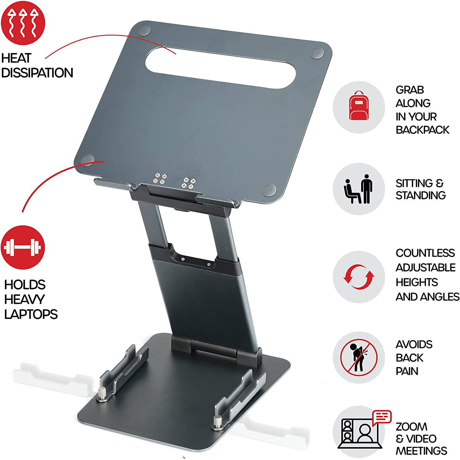 Dope DP-92424 Laptop Stand ที่วางโน๊ตบุ๊ค ปรับระดับได้