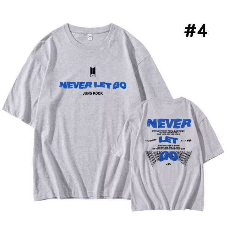 เสื้อยืด BTS JUNG KOOK : NEVER LET GO