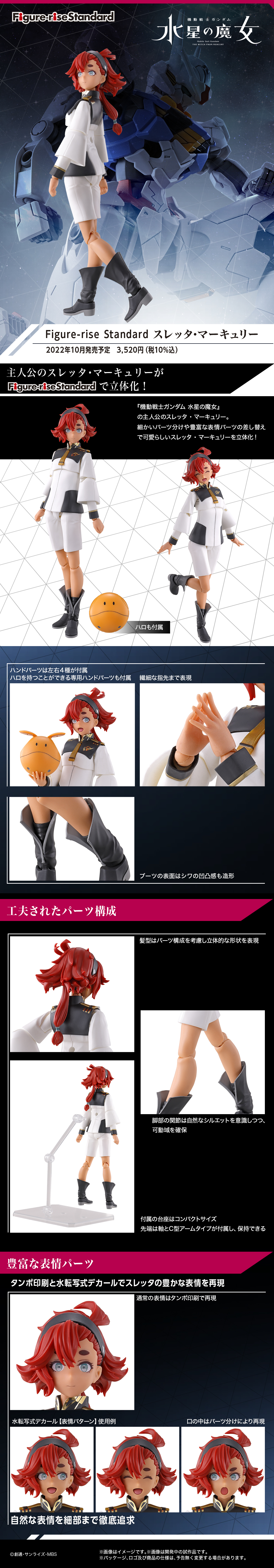 กันดั้ม Bandai Spirits Figure-rise Standard Suletta Mercury