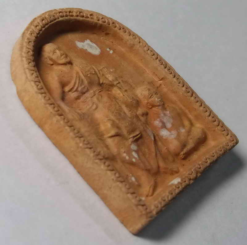 รหัสสินค้า อยุธยา 002 พระเนื้อดินเผารูปเหมือน หลวงพ่อคล้าย วัดโบสถ์ ตำบลบ้านแพน อำเภอเสนา จังหวัดอยุธยา