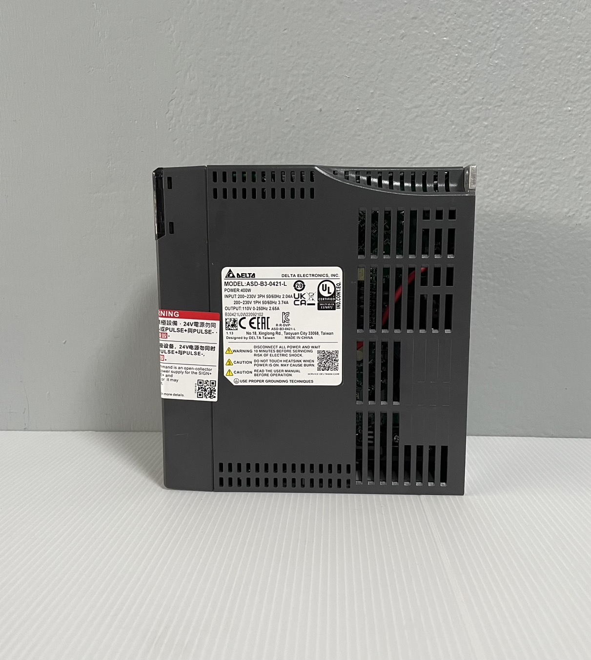 Delta Servo drive Model ASD-B3-0421-L 400W drive , 220V 3/1-Phase , close loop