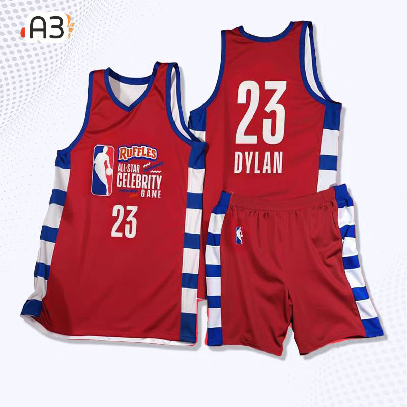 ชุดบาสเก็ตบอลหวังเหอตี้ : NBA ALL-STAR CELEBRITY GAME 2024 in USA x DYLAN WANG
