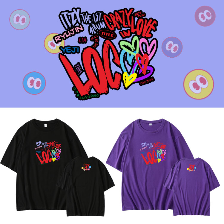 เสื้อยืด ITZY - CRAZY IN LOVE