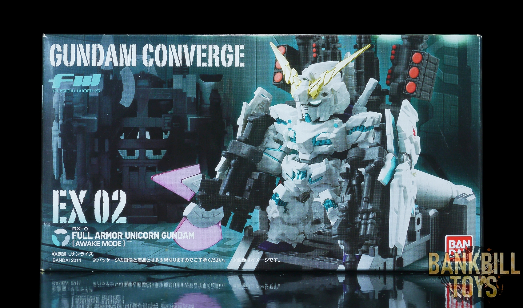กันดั้ม Bandai Candy Toy FW Gundam Converge EX02 RX-0 Full Armor Unicorn Gundam [Destroy Mode]