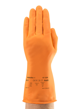 Ansell ถุงมือแม่บ้าน รุ่น Canners ถุงมือผลิตจากยางธรรมชาติ เบอร์ 9 20ANSC