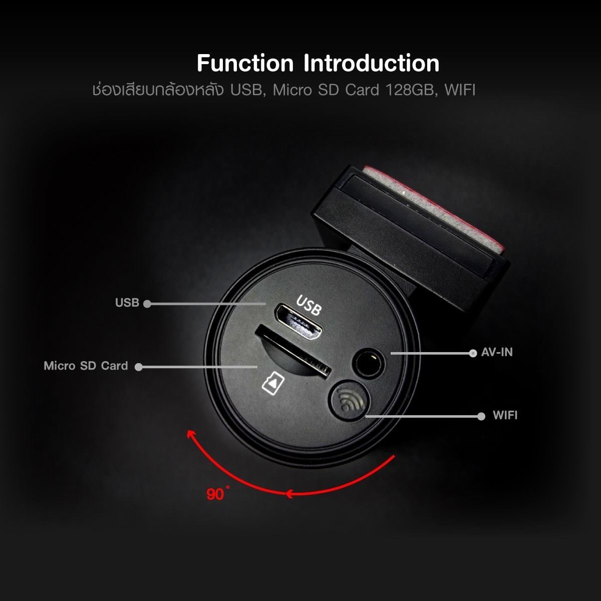 กล้องติดรถยนต์ Mobilcam รุ่น M6 / M6 Dual