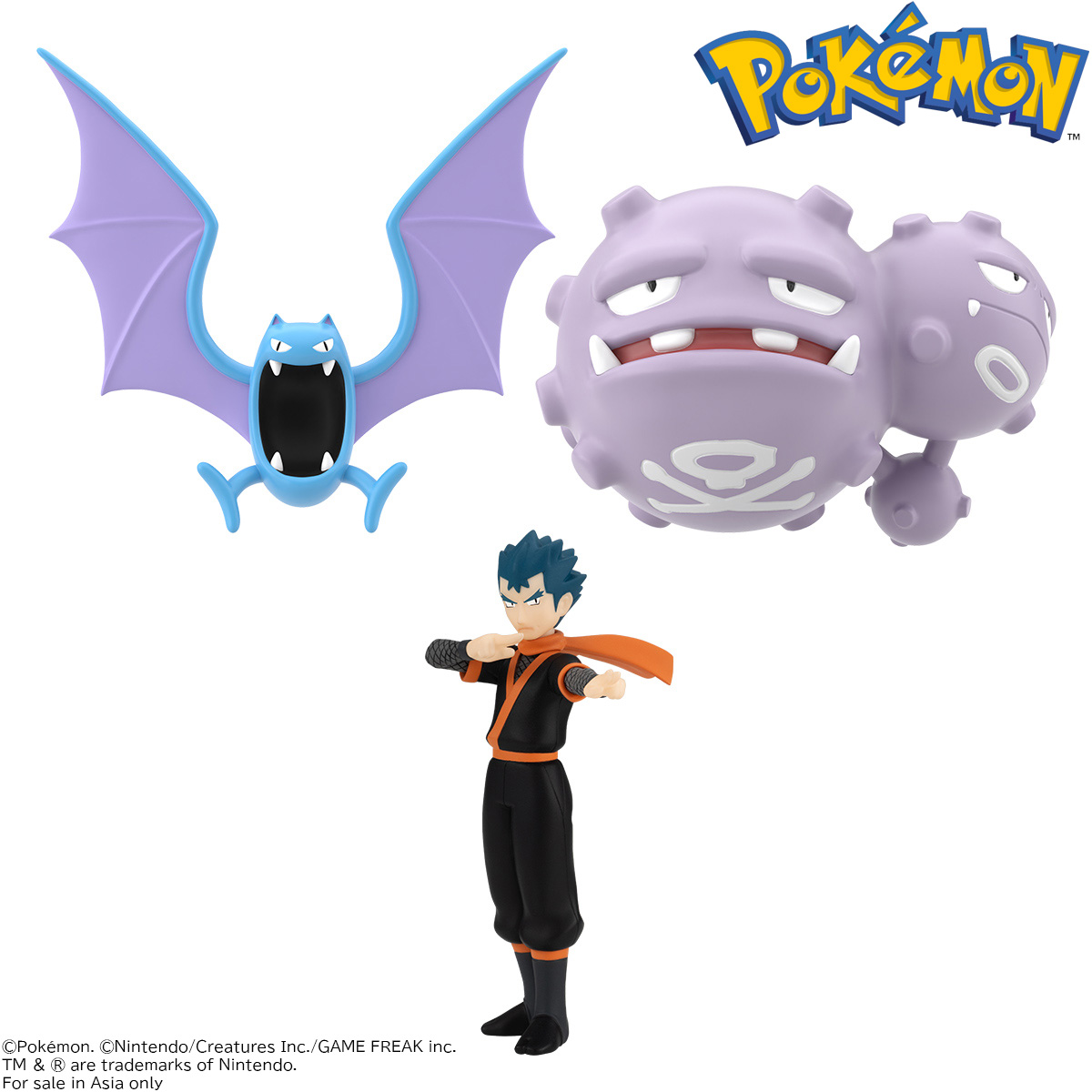 <Preorderภึง 1/5/2023>เปิดรับPreorder มัดจำ 200 บาท POKEMON SCALE WORLD KANTO REGION KOGA & GOLBAT & WEEZING W/O GUM