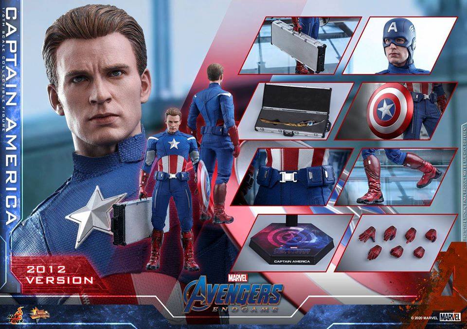 เปิดรับPreorder มัดจำ 4000 บาท r Hot Toys – MMS563 Avengers: Endgame - 1/6th scale Captain America (2012 Version) Collectible Figure