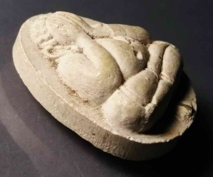 รหัสสินค้า พระปิดตา ทั่วไป 058 พระปิดตาเนื้อผง ฝังตะกรุด หลังยันต์นะ วัดยาง ไม่ทราบจังหวัด