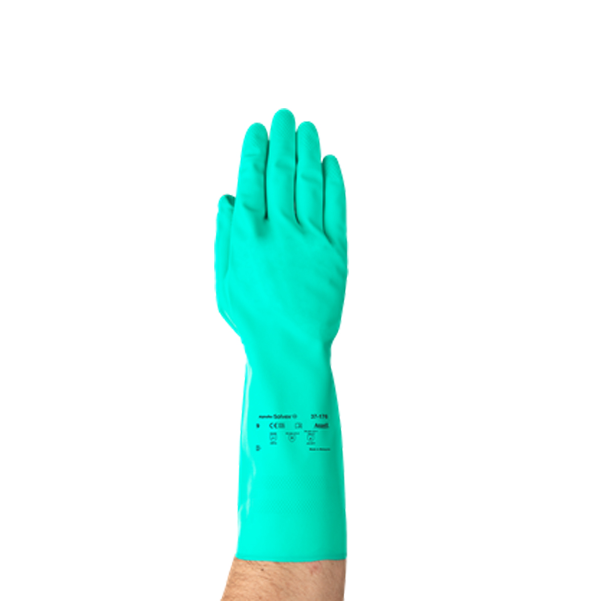 ANSELL ถุงมือยางไนตรายมีลายที่ฝ่ามือ รุ่น 37-176-9