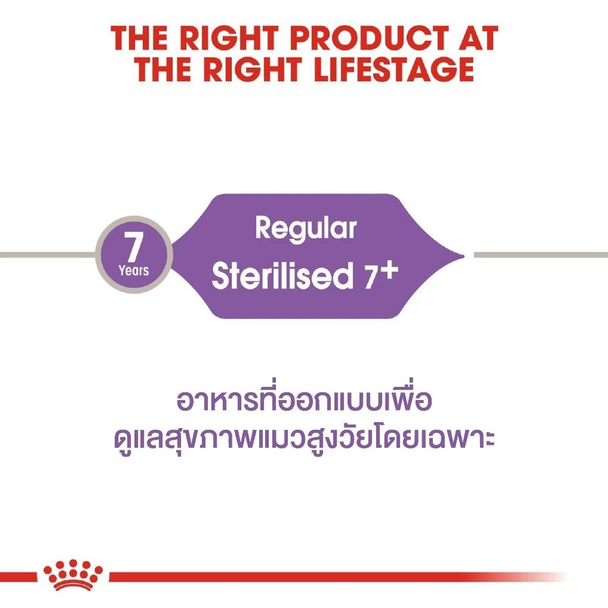 Royal Canin Sterilised 7+ 400g โรยัล คานิน อาหารเม็ดแมวสูงวัย ทำหมัน อายุ 7 ปีขึ้นไป (Dry Cat Food)