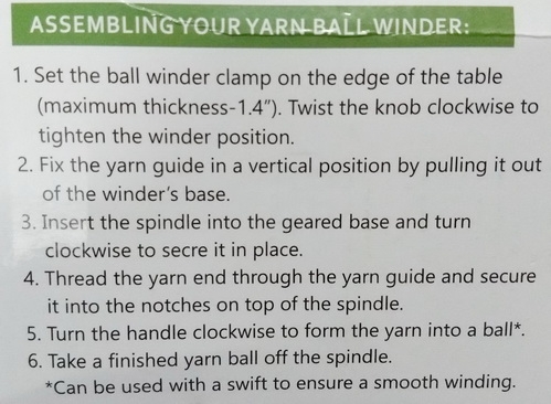 เครื่องกรอไหม100กรัม Yarn Winder 100g