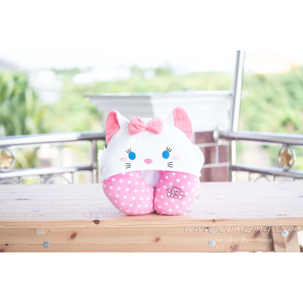 หมอนรองคอมีหมวก แมวมาลี (Marie)