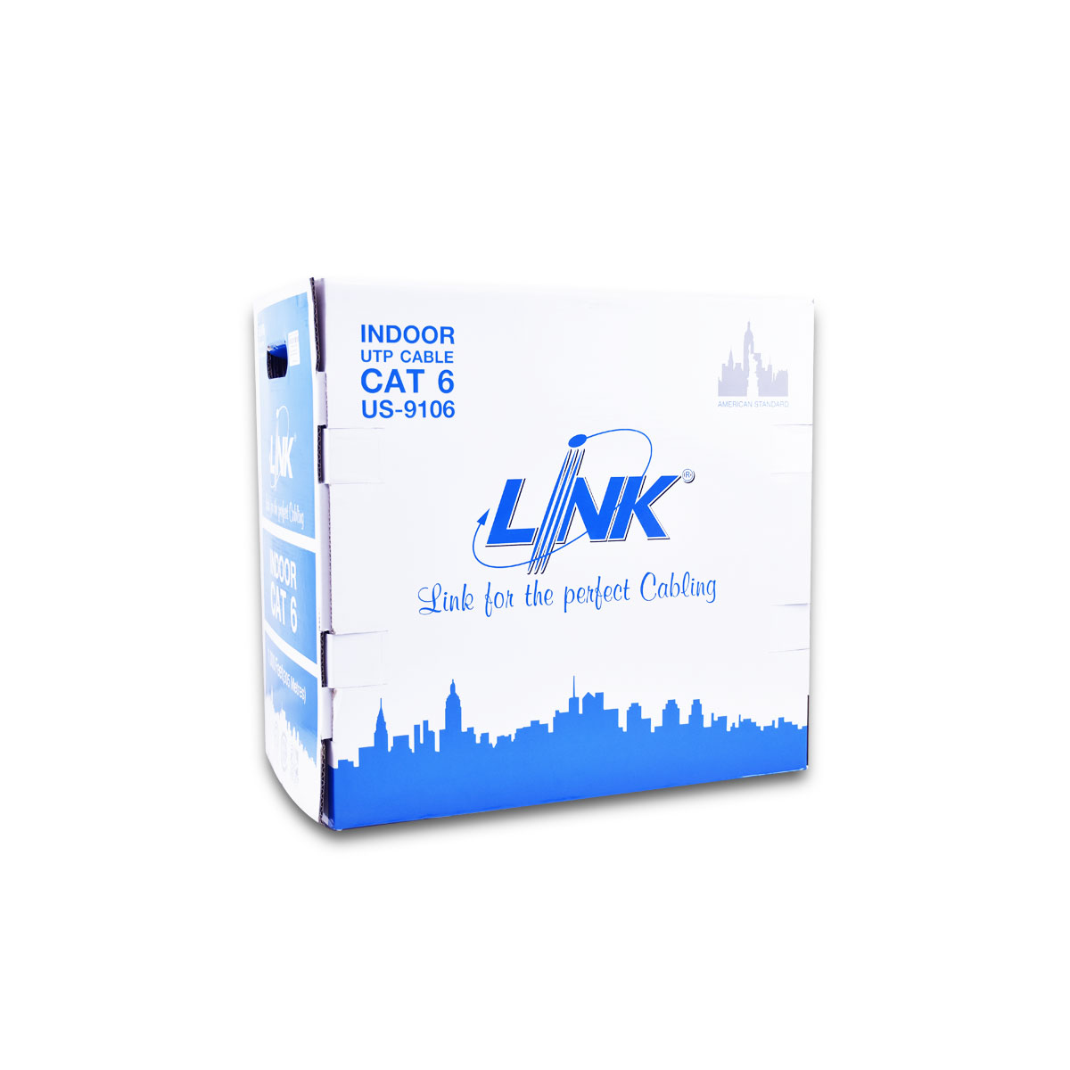LINK สายแลน CAT6 UTP US-9106 OUT (DOUBLE JACKET) (305ม.)