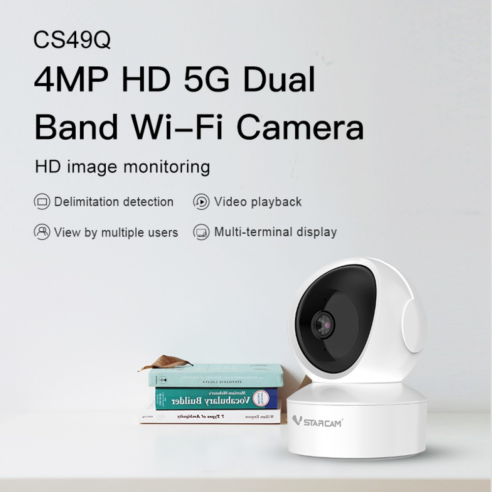 กล้องวงจรปิด Vstarcam รุ่น CS49Q / ความคมชัด 4MP Wifi5G