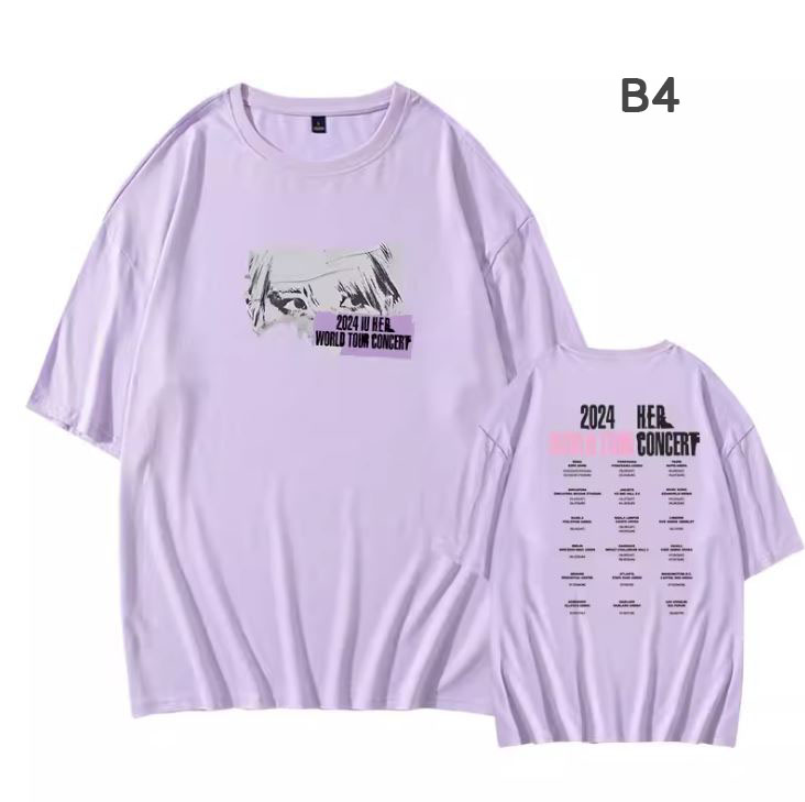 เสื้อยืด IU : 2024 IU HEREH WORLD TOUR CONCERT