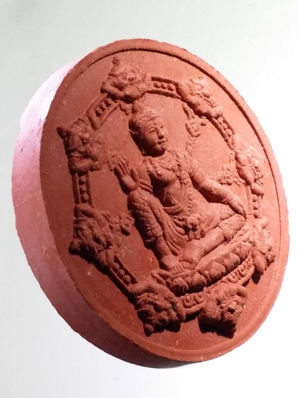 รหัสสินค้า จตุคามรามเทพ 756 องค์พ่อจตุคามรามเทพ รุ่น 1 เนื้อว่านแดง วัดเขาอ้อ จังหวัดพัทลุง สร้างปี 2550