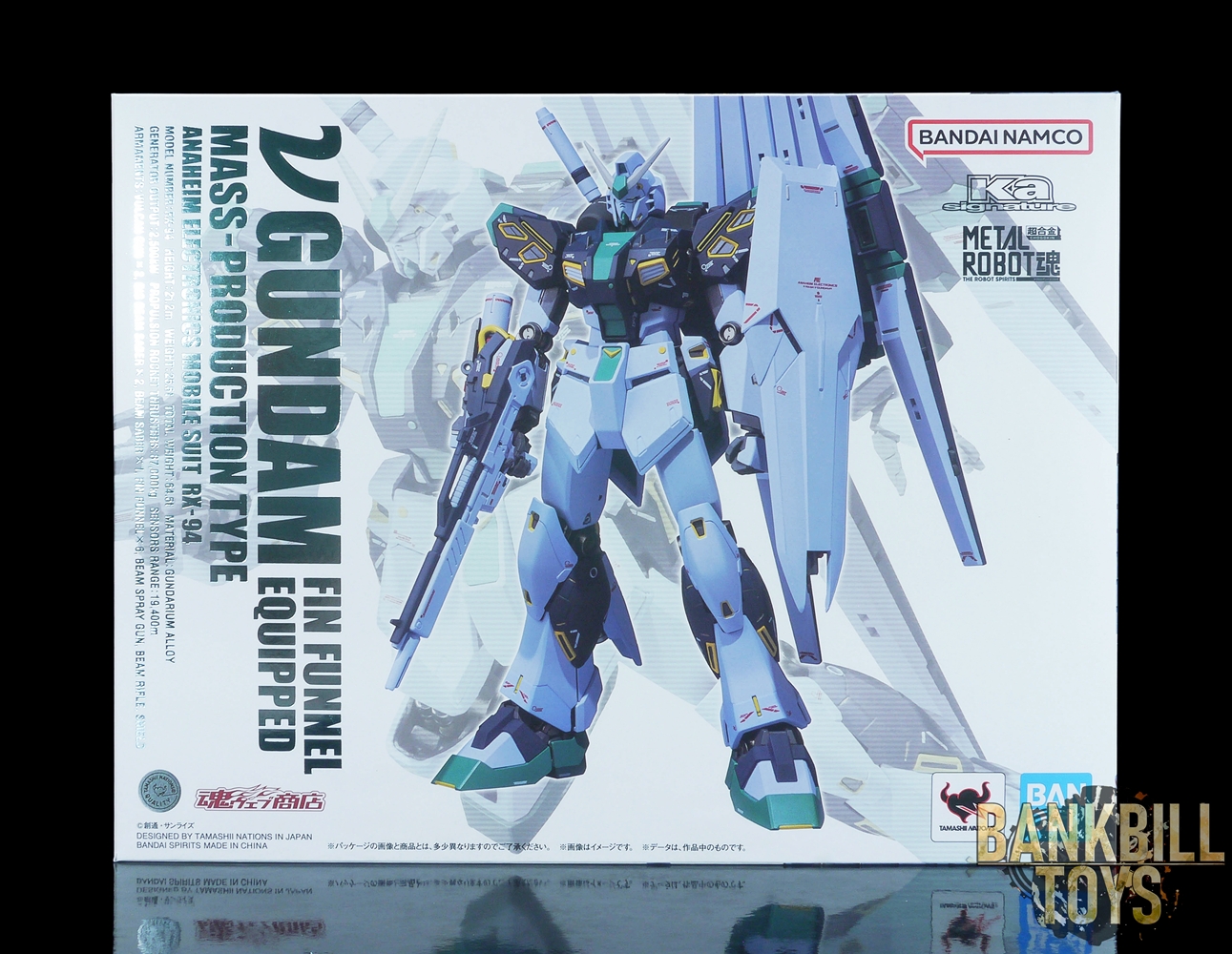 กันดั้ม Bandai Spirits Premium Bandai Tamashii Web Shop Limited Metal Robot Spirits (Ka signature) <SIDE MS> RX-94 Nu Gundam Mass-Production Type [Fin Funnel Equipped]