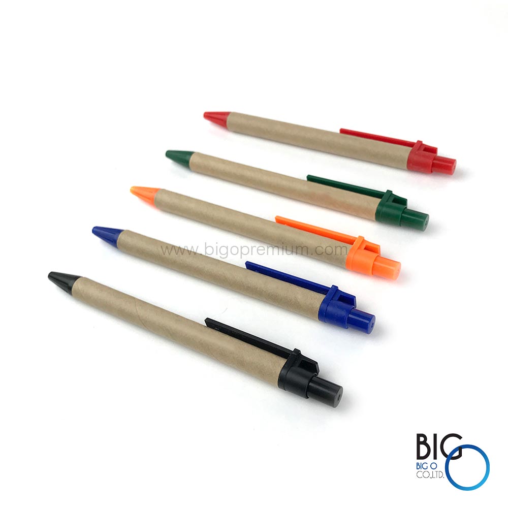 ปากการีไซเคิล กระดาษคราฟท์ (Kraft Paper Pen)