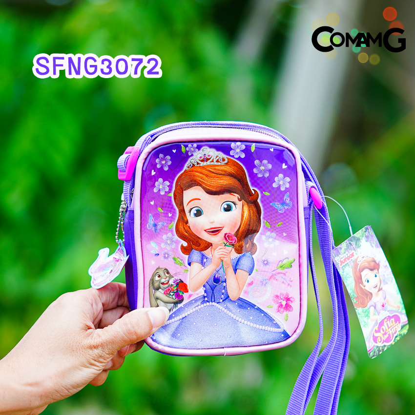 กระเป๋าสะพายข้างเจ้าหญิง กระเป๋าเด็กผู้หญิง ลายลิขสิทธิ์แท้