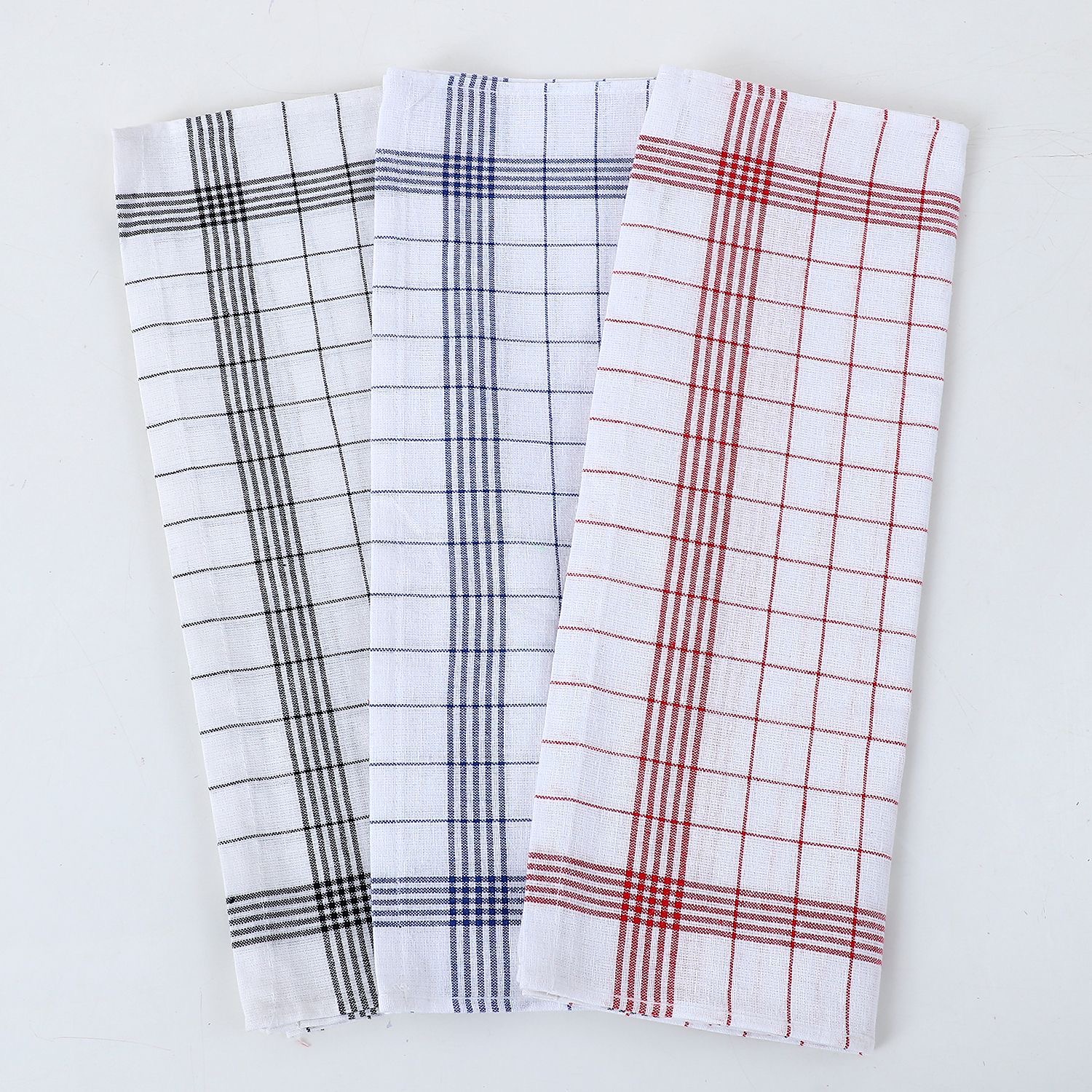 ผ้าเช็ดจาน Elite Cotton ผ้าเช็ดจานขาวมีลาย,cotton100%, 45x60 ซม. สะอาด ซับดี ไม่เป็นขุย ใช้ได้นาน เหมาะสำหรับร้านอาหาร คาเฟ่ ใช้ในบ้าน