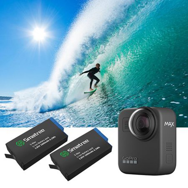 GoPro Max Smatree Battery x 2 รับประกัน 1 ปี