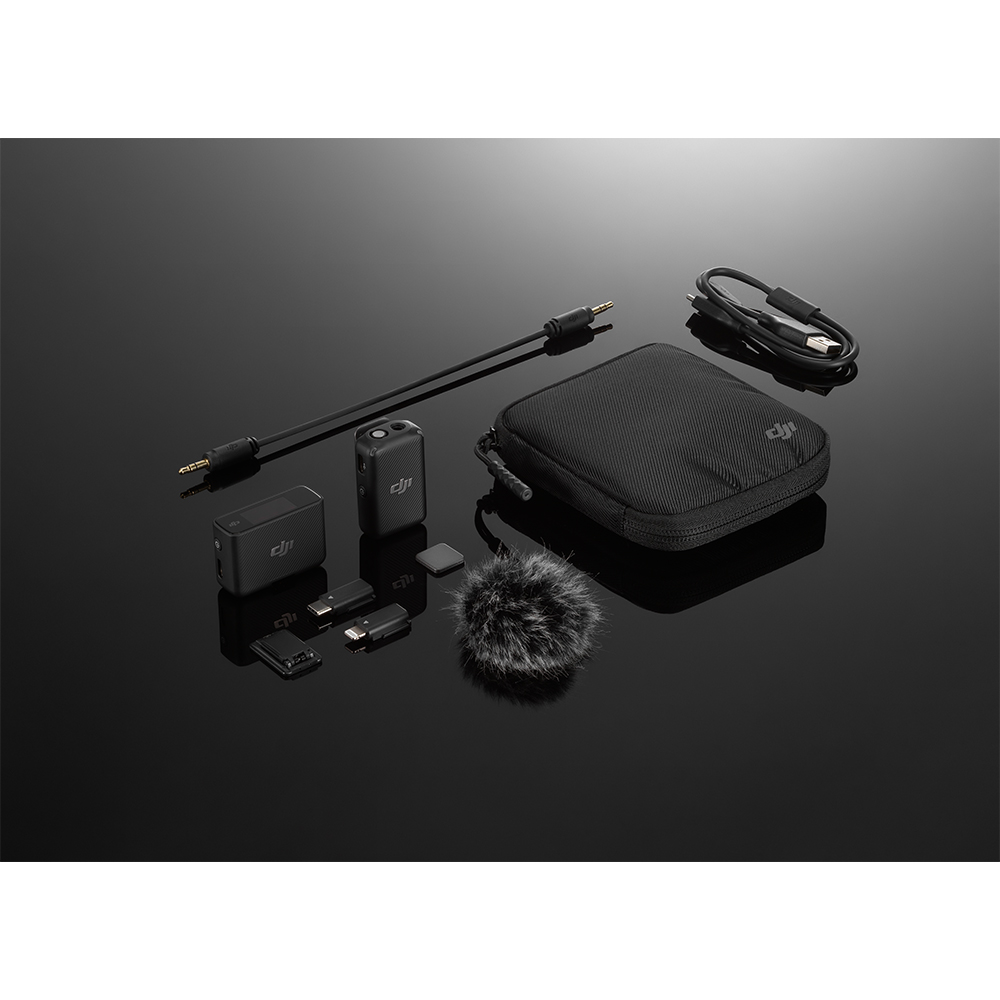 DJI Mic Wireless Microphone Charging Case ไมโครโฟนไร้สาย ใช้ได้กับกล้อง มือถือ คอมพิวเตอร์ ประกันศูนย์ไทย By Aquapro